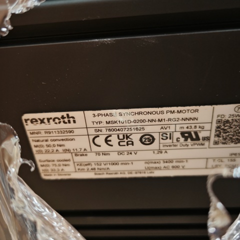 伺服電機(jī) R911332590 MSK101D-0200-NN-M1-RG2-NNNN (1)